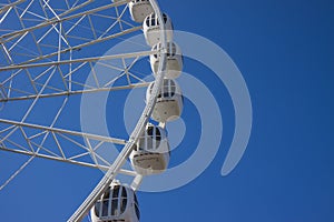 Ferris Wheel on a blue sky