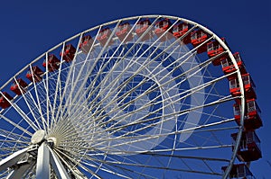 Ferris Wheel Blue Sky