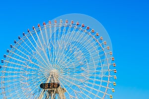 .Ferris Wheel with Blue Sky