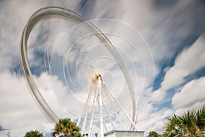 Ferris wheel blur motion long exposure