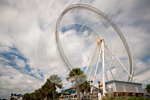 Ferris wheel blur motion long exposure