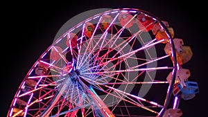 Ferris Wheel Carnival Ride at Night