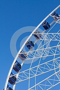 Ferris wheel carousel  in motion