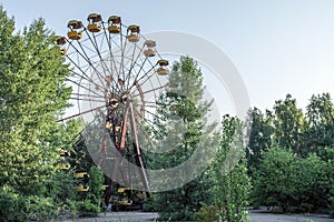 Ferris wheel in the center of Pripyat, Chernobyl zone