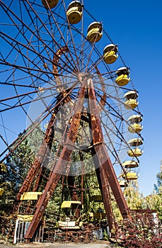 Ferris wheel in Chornobyl Zone