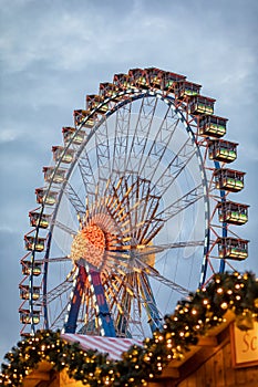 Ferris Wheel at the Christmas Market on Berlin Alexanderplatz, Germany