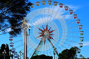 Ferris Wheel in the city of Nice, France