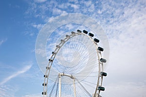 Ferris wheel close up