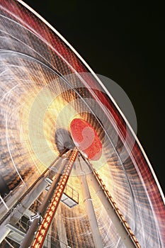 Ferris wheel close-up