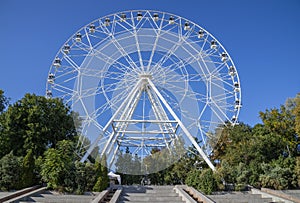 Ferris wheel close-up. Rostov on Don. Russia