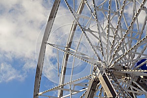 Ferris wheel in the clouds