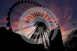 The Ferris Wheel downtown Atlanta Sky View