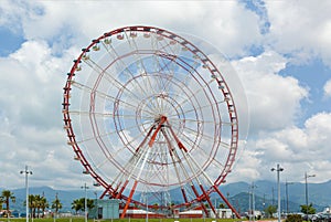 Ferris wheel on the embankment of Batumi