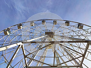 Ferris wheel - an example of the rotation of the world