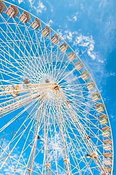 Ferris wheel of fair and amusement park