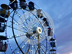 Ferris wheel at fairgrounds