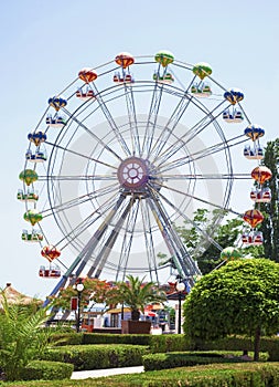 Ferris wheel in a fun fair