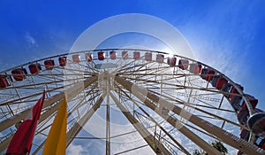 Ferris wheel in Geneva Geneve of Switzerland photo