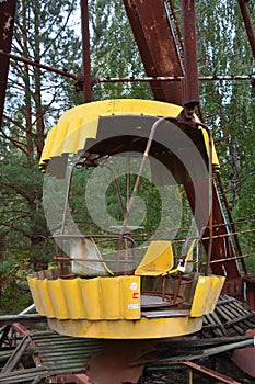 Ferris wheel in Ghost City of Pripyat exclusion Zone