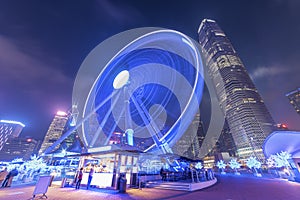 Ferris Wheel in Hong Kong City