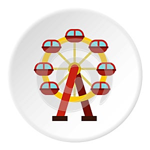 Ferris wheel icon circle