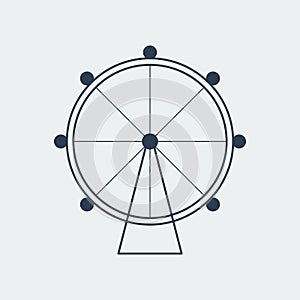 Ferris wheel icon.Vector Illustration