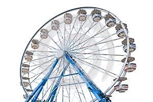 Ferris wheel isolated on white background