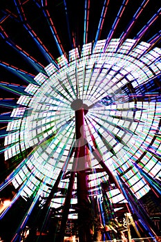 Ferris Wheel in Kobe Japan spinning 2