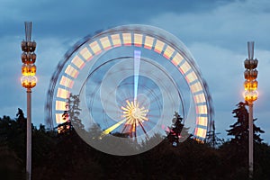 Ferris wheel in Moscow