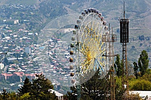 Ferris wheel at Mtatsminda Park in Tbilisi, Georgia