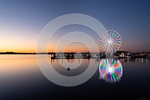 Ferris wheel at National Harbor in Maryland outside Washington DC