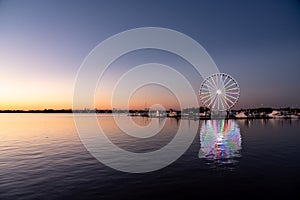 Ferris wheel at National Harbor in Maryland outside Washington DC