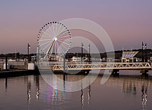 Ferris wheel at National Harbor in Maryland outside Washington DC