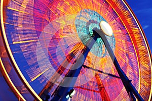 Ferris wheel at night