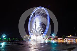 Ferris Wheel at Night