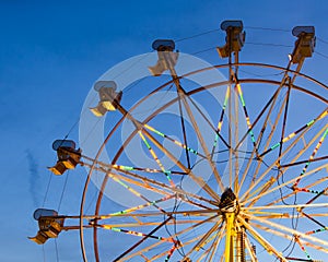 Ferris wheel at night