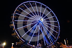 Ferris wheel at night