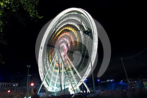 Ferris wheel at night