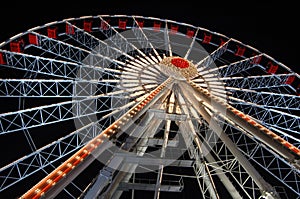 Ferris wheel at night