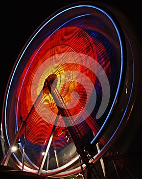 Ferris wheel at night