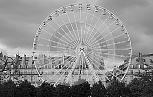 A ferris wheel in Paris