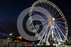 Ferris wheel at place Bellecour, Lyon, France