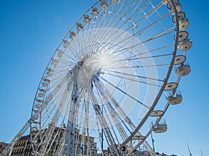 Ferris wheel at port of Marseille