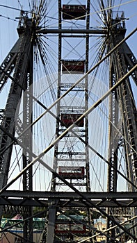 Ferris wheel in the Prater amusement park in Vienna