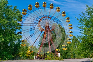 Ferris wheel at Pripyat amusement park in the Ukraine