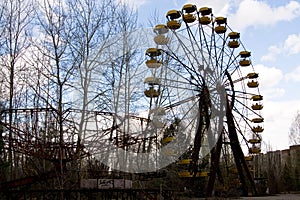 Ferris wheel in Pripyat ghost town