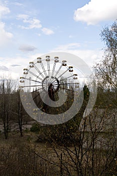 Ferris wheel in Pripyat ghost town, Chernobyl