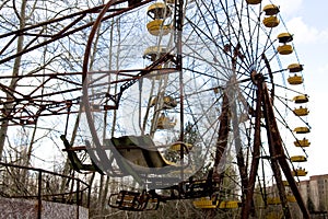 Ferris wheel in Pripyat ghost town, Chernobyl