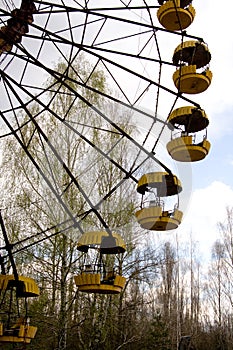 Ferris wheel in Pripyat ghost town, Chernobyl