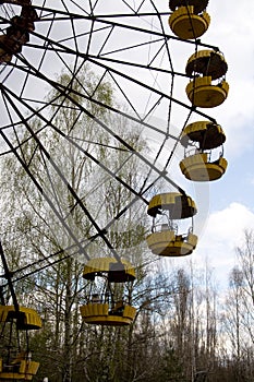 Ferris wheel in Pripyat ghost town, Chernobyl
